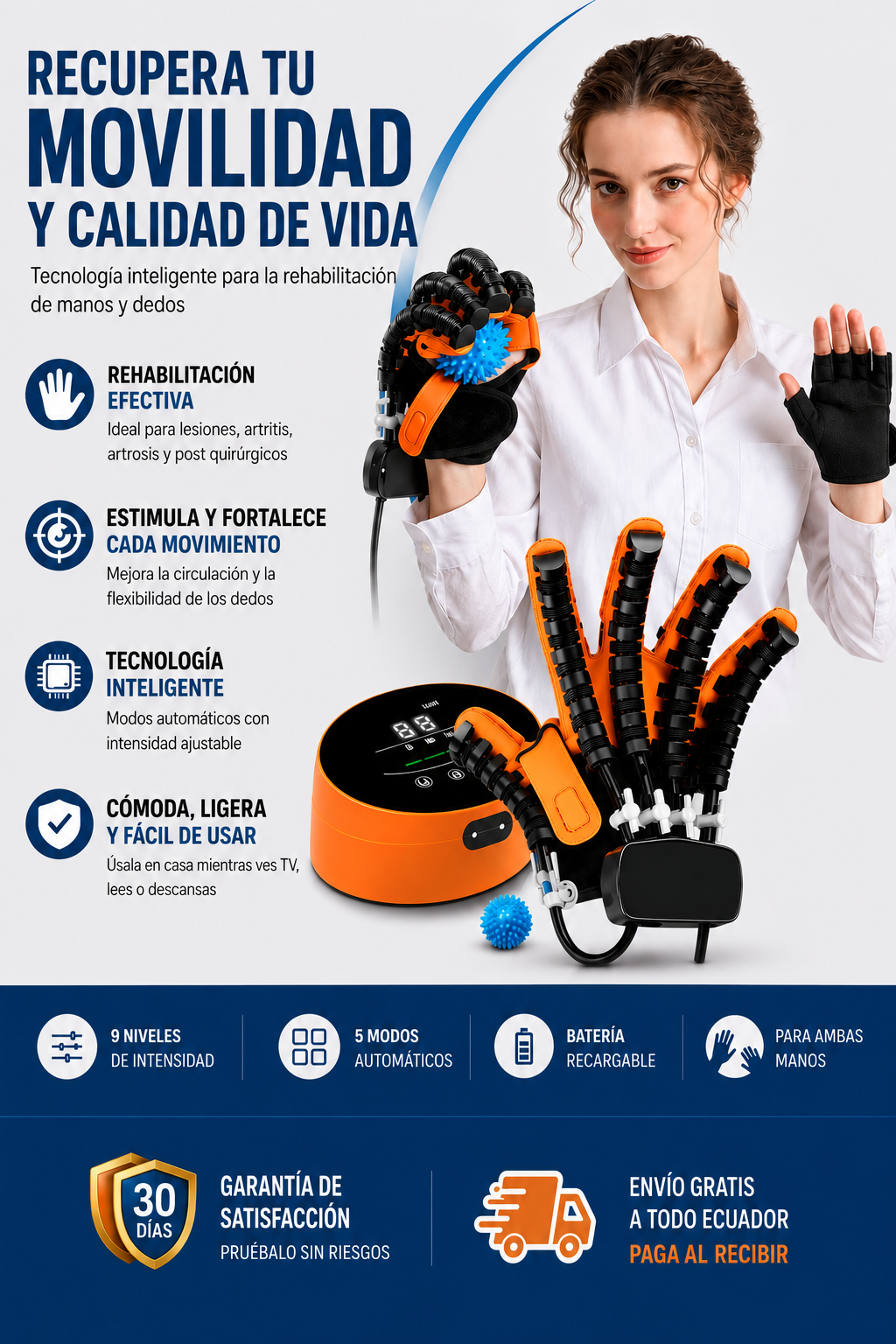 Guante de Rehabilitación Robotico - La Tecnología que está Ayudando a Miles de Personas a Recuperar la Movilidad de sus Manos