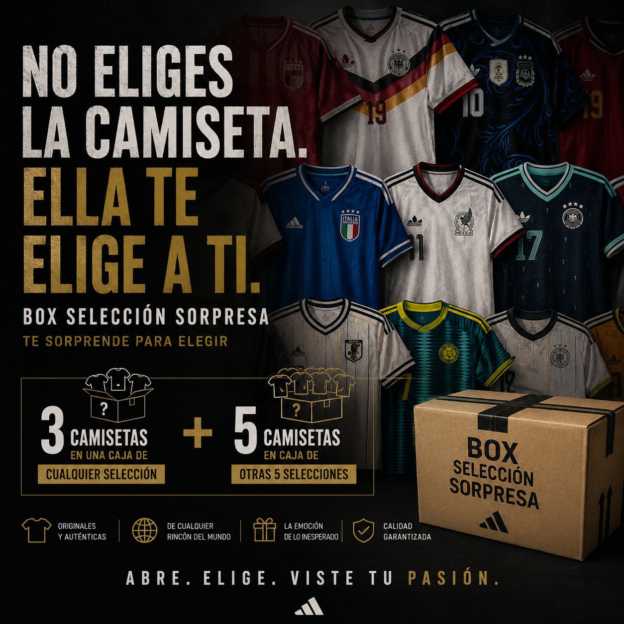 🔥⚽ Mundial Box – Caja Misteriosa de Camisetas