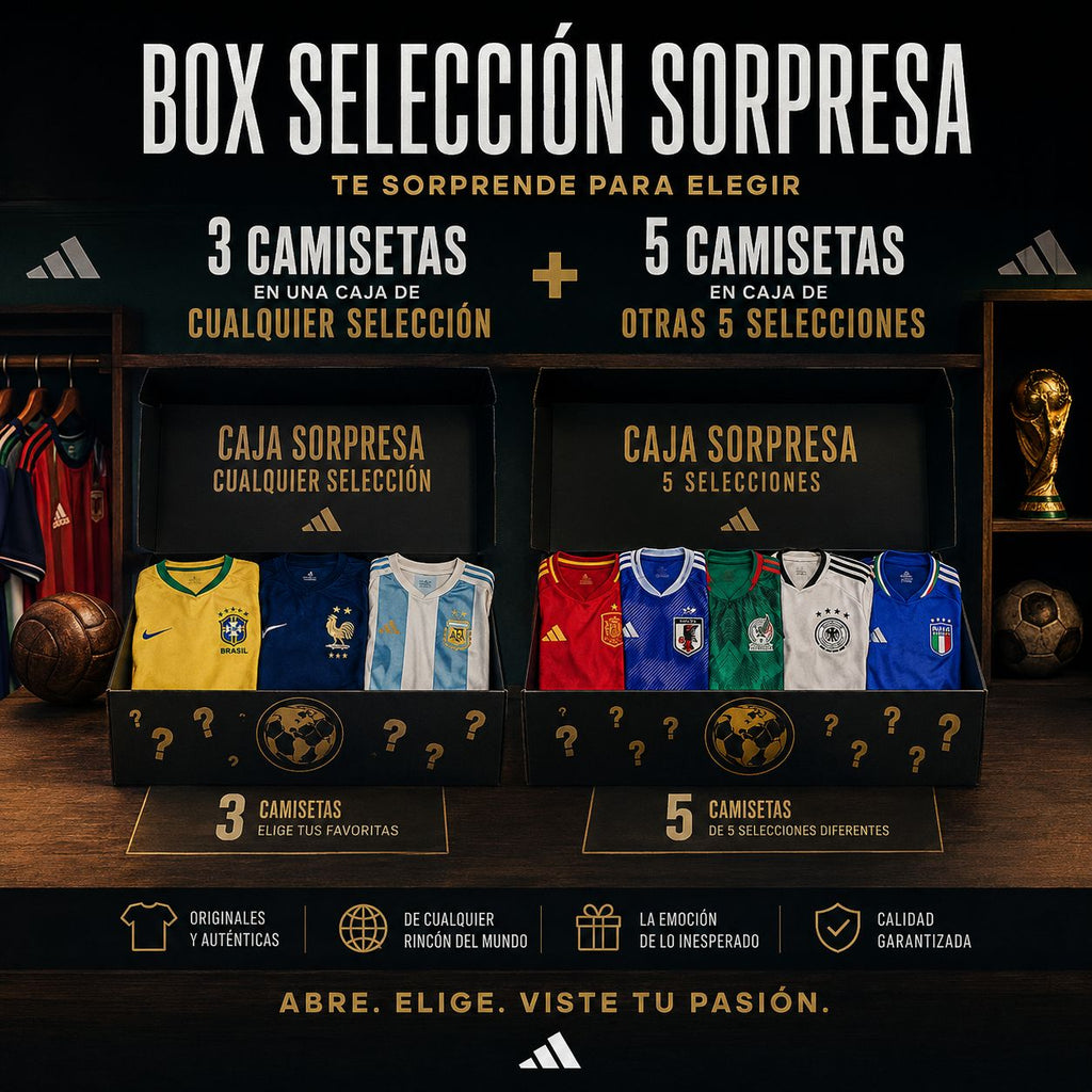 🔥⚽ Mundial Box – Caja Misteriosa de Camisetas